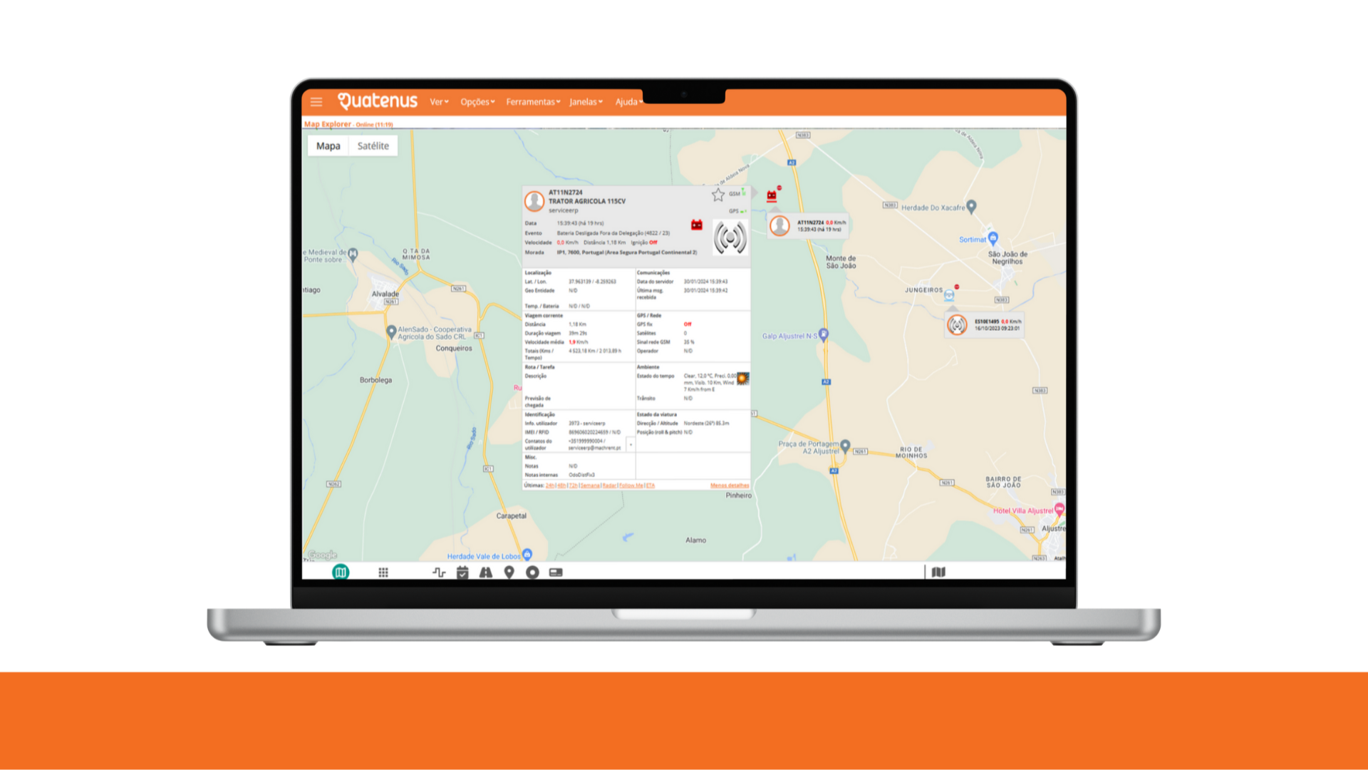 Software de Gestão de Equipamentos - Alerta SMS/Email